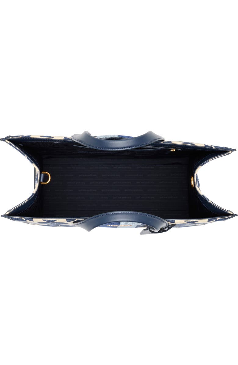 Kate Spade New York oversize spade flower jacquard stripe manhattan tote bag, Alternate, color,