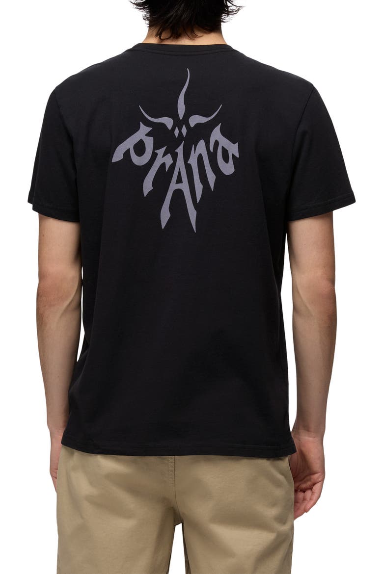 Heritage Logo Organic Cotton Graphic T-Shirt, Alternate, color, BLACK