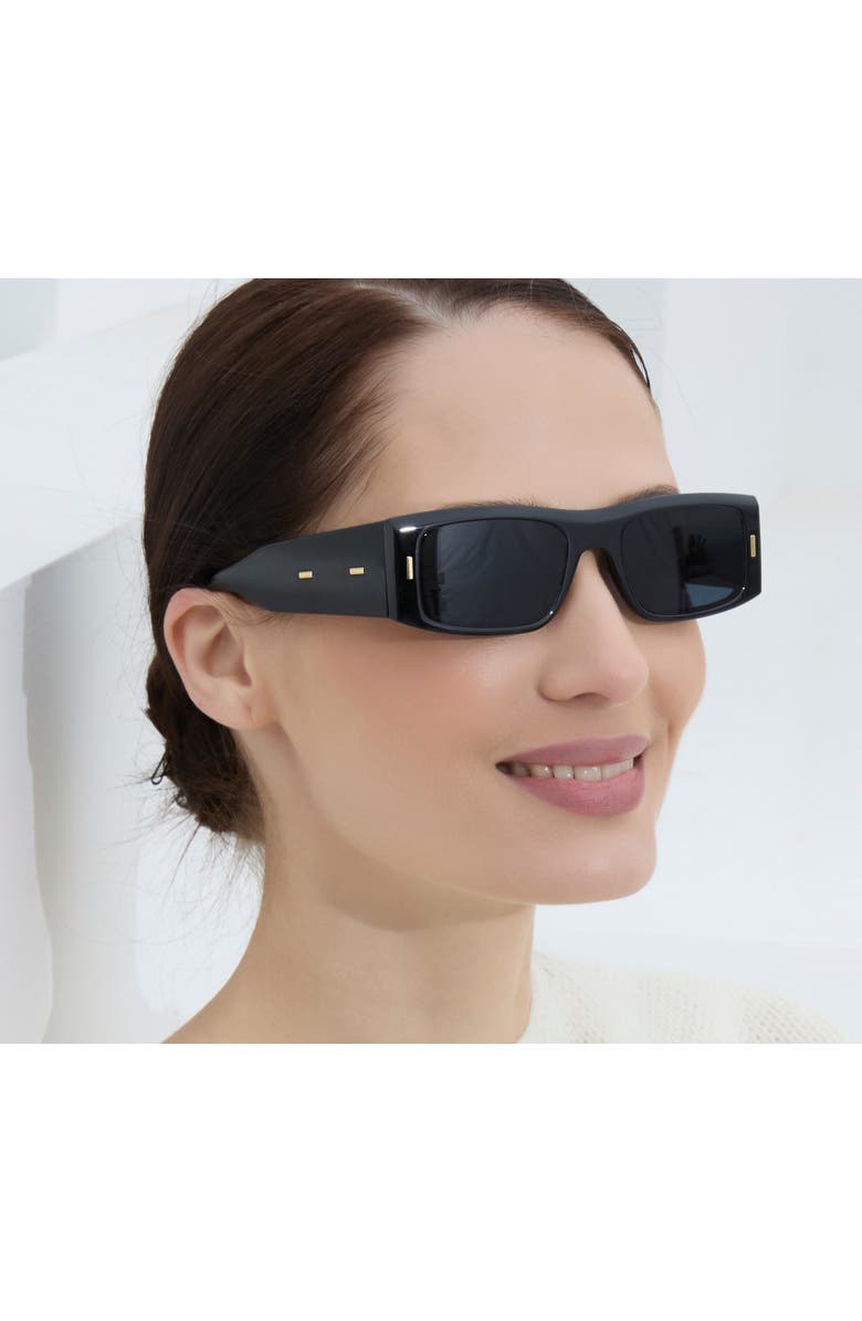 Youzey The Jet Sunglasses, Main, color, Black