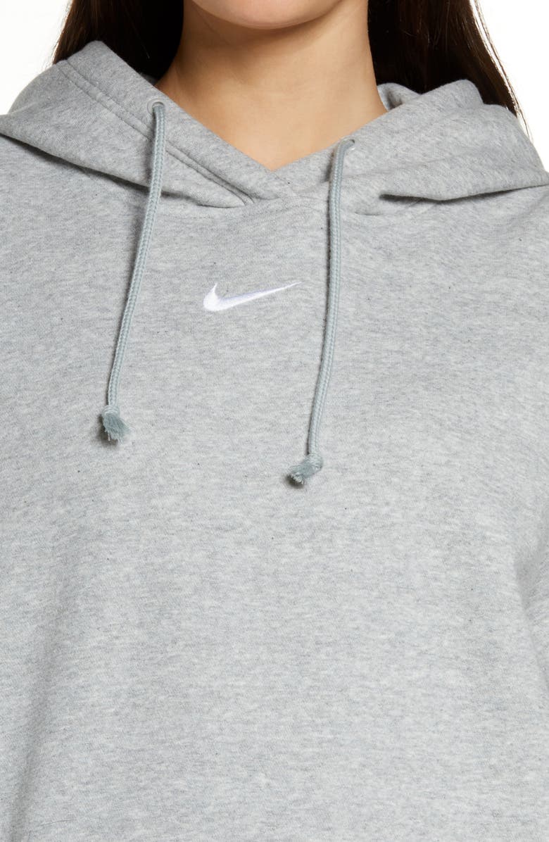 Nike Sportswear Collection Essentials Oversize Hoodie, Alternate, color, Dk Grey Heather/White