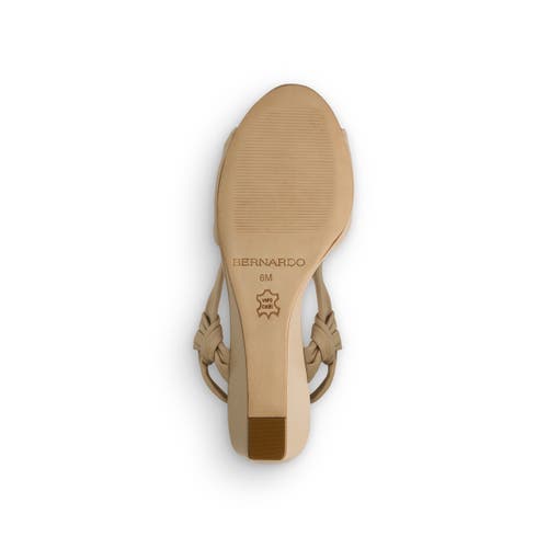 Bernardo Footwear Winifred Slingback Wedge In Blush