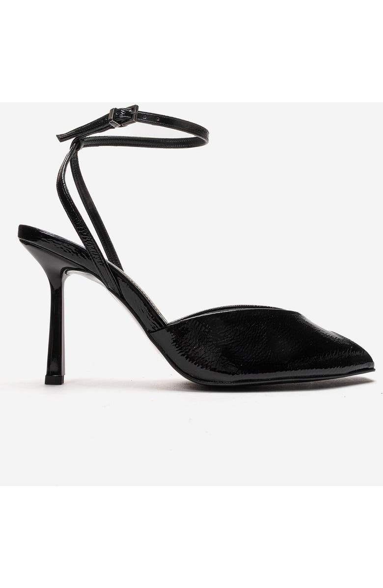 Prologue Shoes Slate Ankle Strap Stiletto Pump, Alternate, color, Black