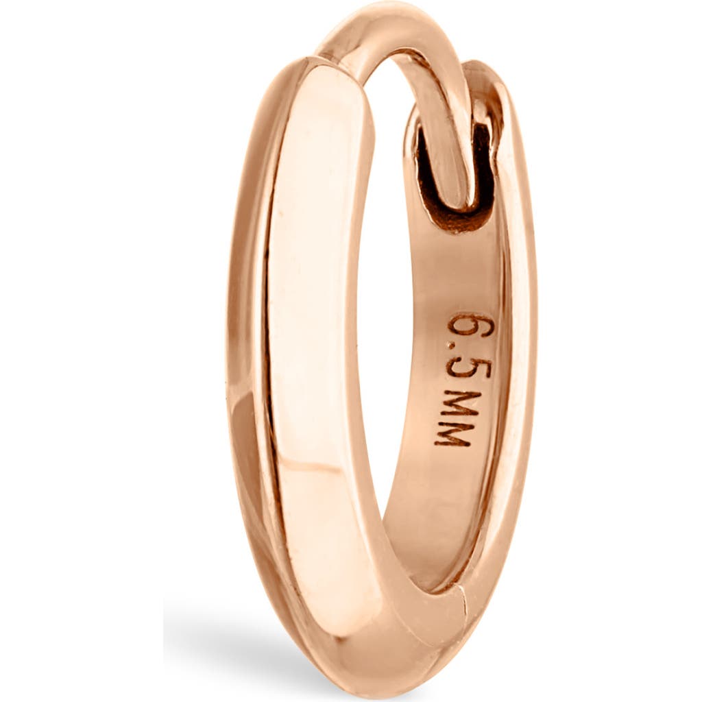 Shop Maria Tash Vertex Hoop Earring In Rose Gold