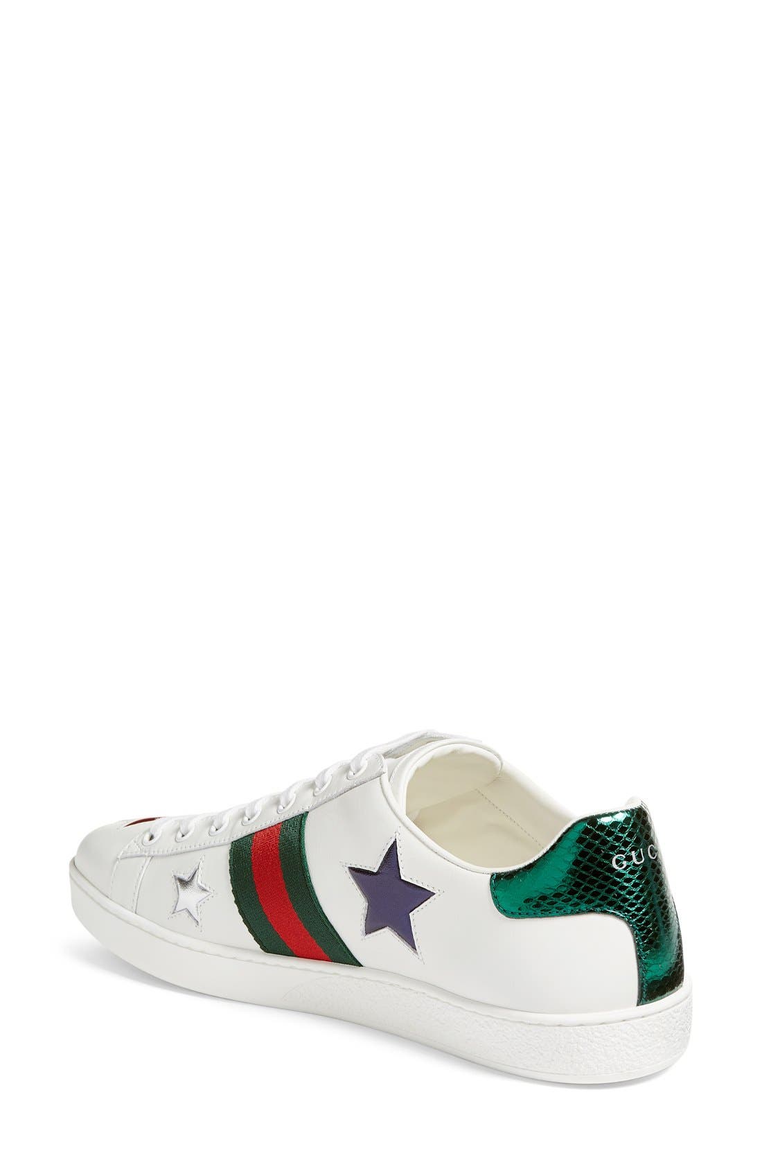 Gucci New Ace Star Sneaker, Alternate, color, 