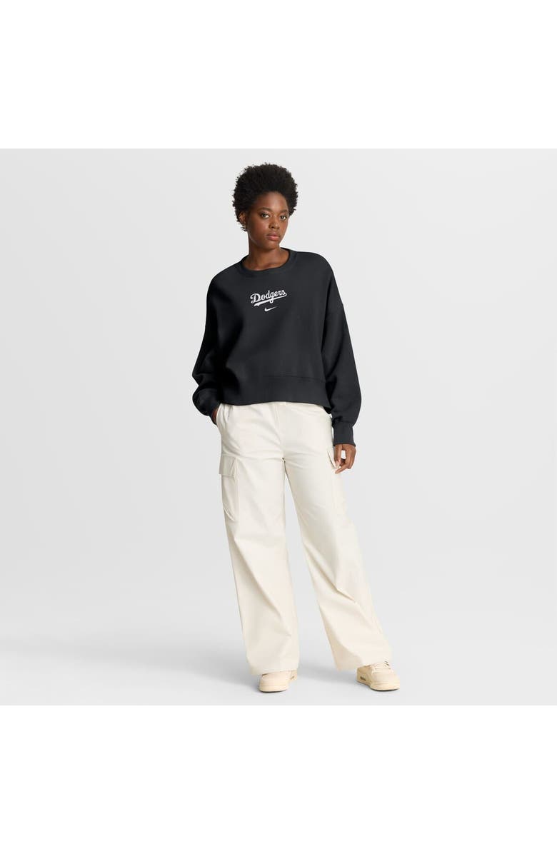 Nike Women's Nike Black Los Angeles Dodgers Oversized Primetime Sweatshirt, Alternate, color, Black