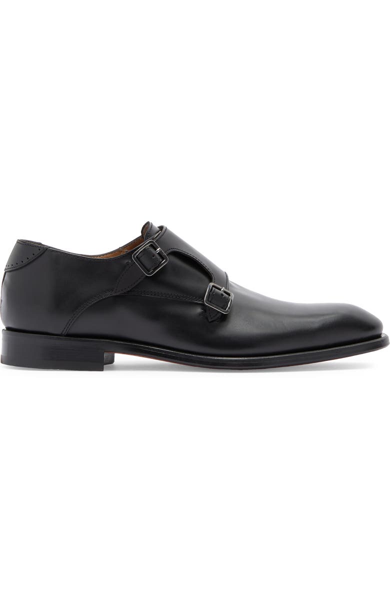 ANTONIO MAURIZI Leather Cap Toe Monk Shoe, Alternate, color,