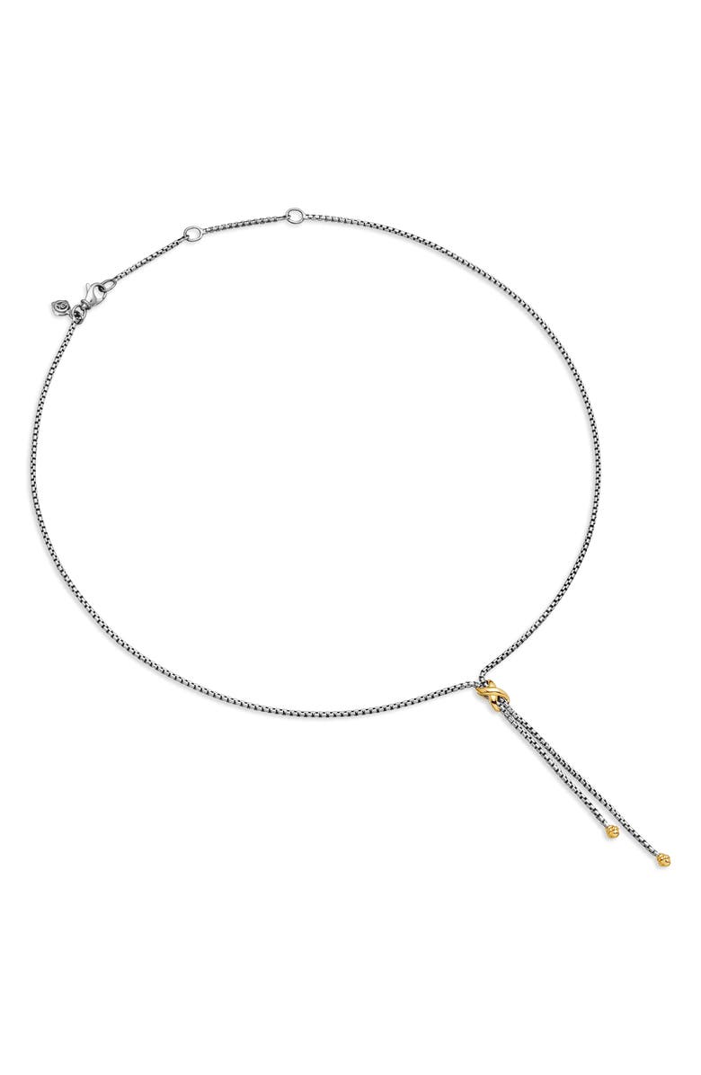Petite X Lariat 18K Gold Y-Necklace