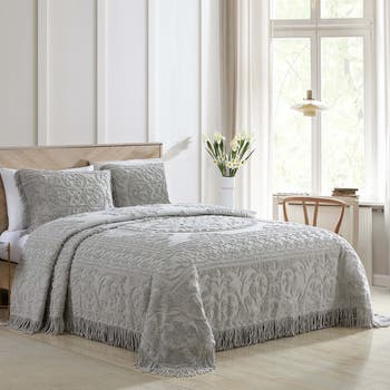 Medallion Cotton Chenille Bedspread