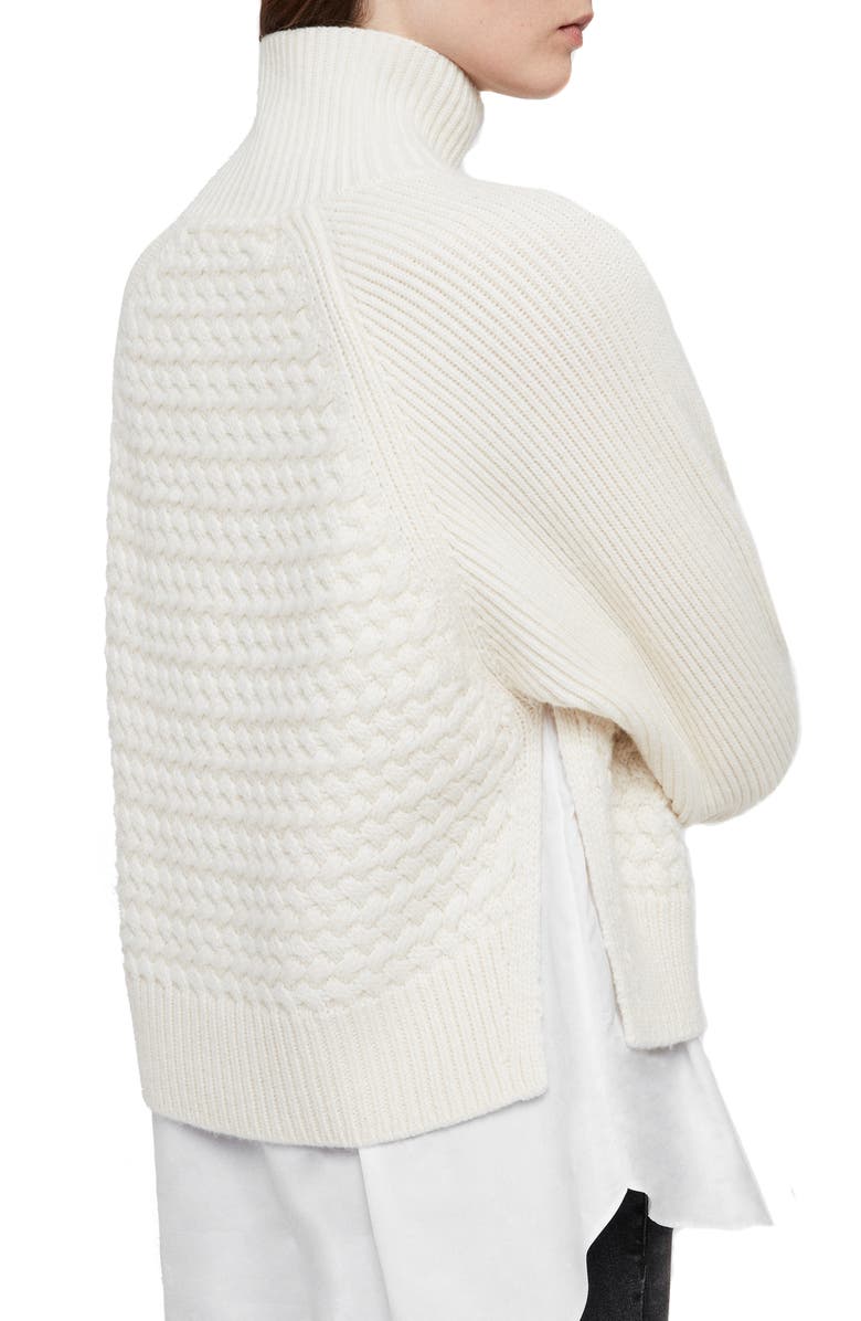 AllSaints Jones Cable Sweater, Alternate, color, 