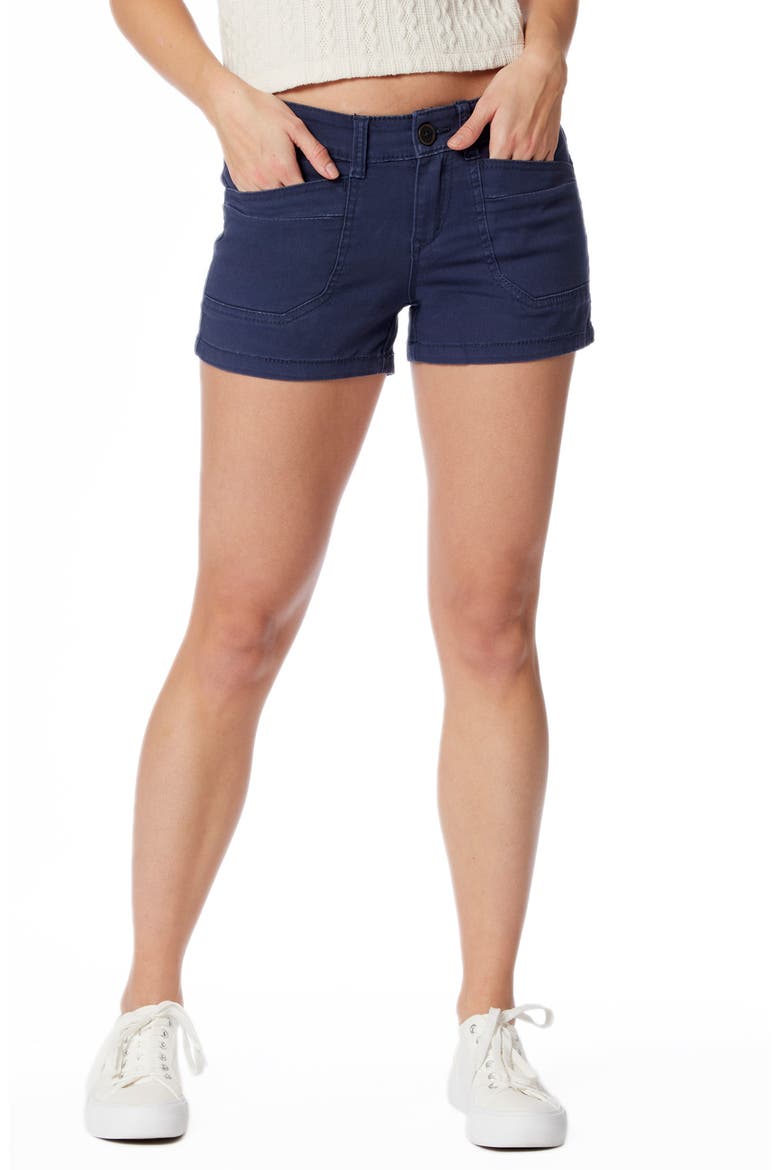Delaney Stretch Twill Shorts, Main, color, VINTAGE INDIGO NAVY 2