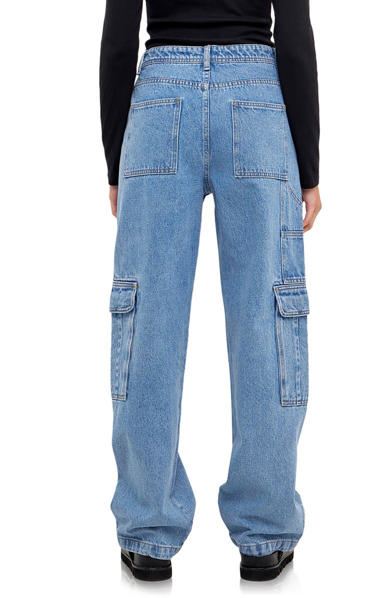 Grey Lab Straight Leg Cargo Jeans, Alternate, color,