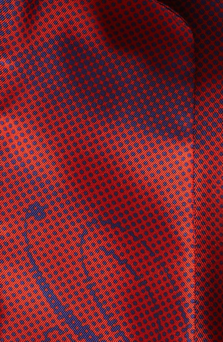 Burberry Red Rose Silk Twilly Scarf, Alternate, color, 