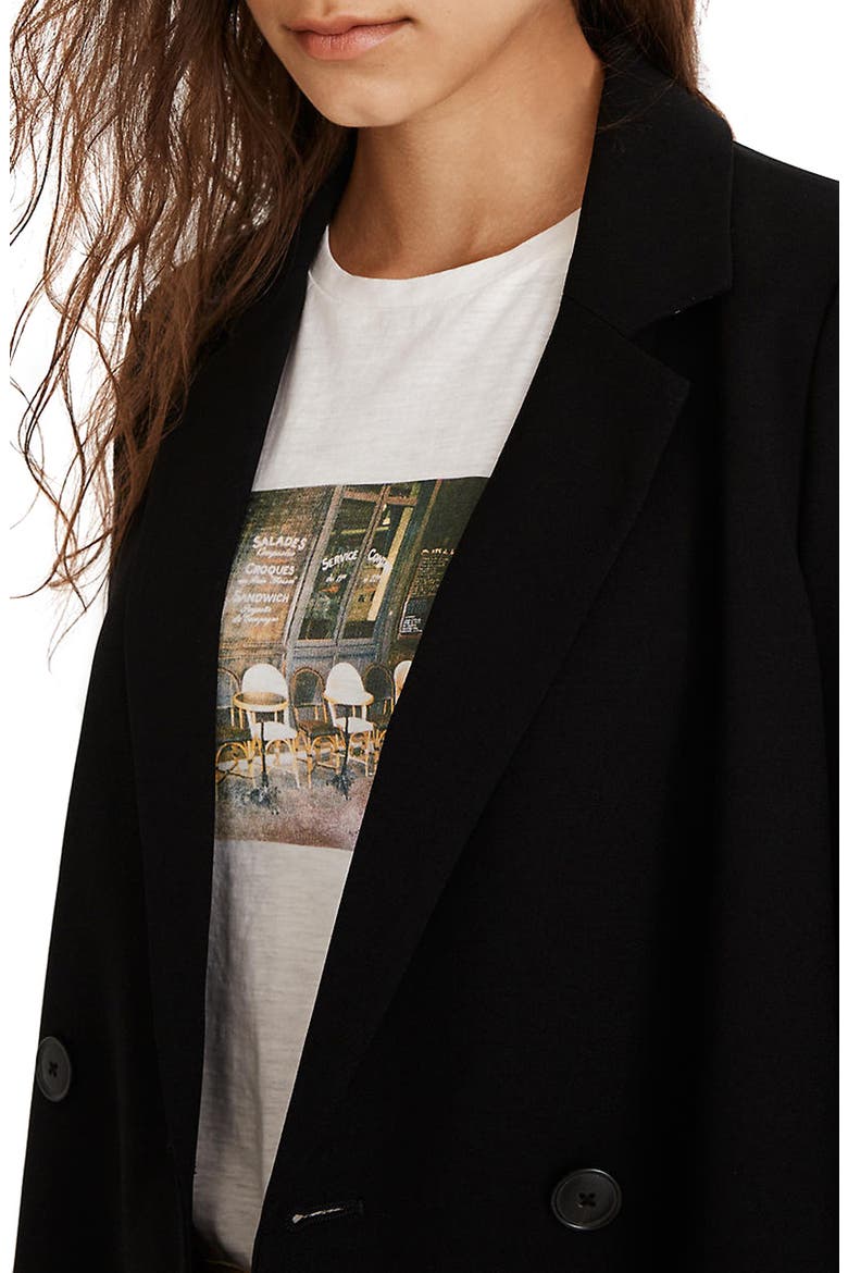 Caldwell Double Breasted Blazer, Alternate, color, TRUE BLACK