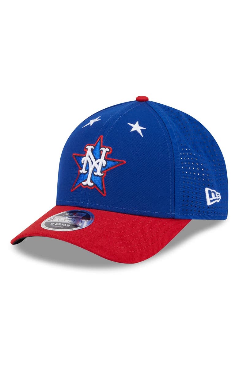 New Era Men's New Era Blue/Red New York Mets 2025 MLB All-Star Game Workout 9FORTY M-Crown Adjustable Hat, Alternate, color,