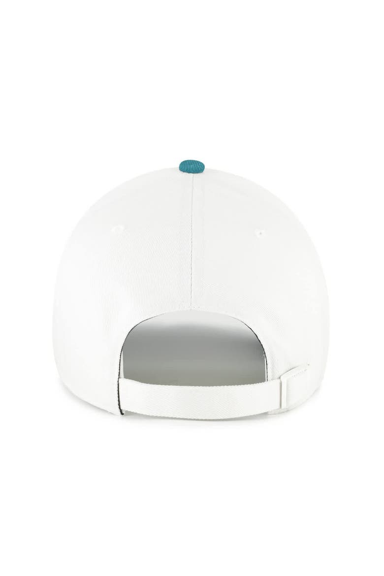 Men's '47 White/Teal New York Yankees Contemporary Tonal Clean Up Adjustable Hat, Alternate, color, White