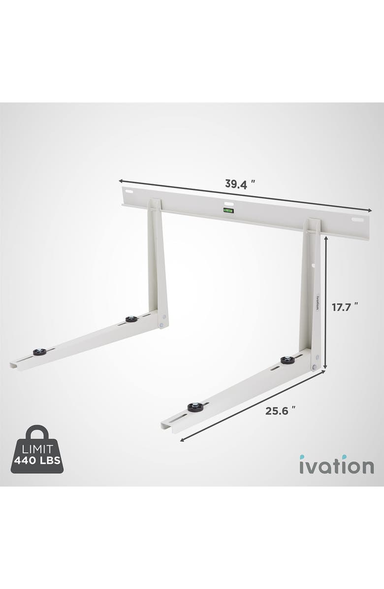 Ivation Outdoor Split Air Conditioner Bracket, Heavy-Duty Wall Mount Universal AC Support Bracket, Alternate, color, 