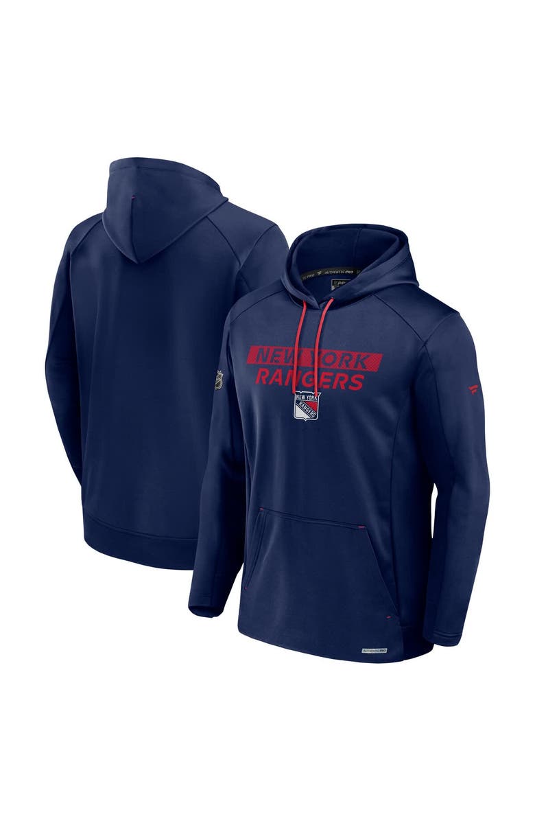 FANATICS Men's Fanatics Blue New York Rangers Big & Tall Authentic Pro Pullover Hoodie, Alternate, color, Blue