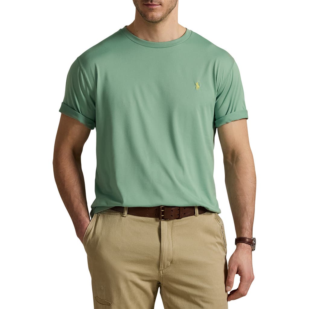 Polo Ralph Lauren Logo-embroidered Cotton-jersey T-shirt In Green