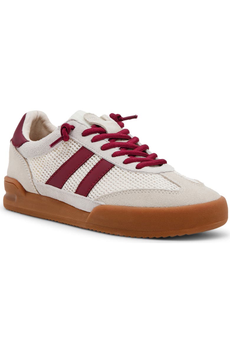 Steve Madden Verdict Mesh Sneaker, Main, color, White/ Burgundy