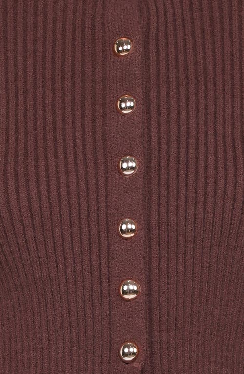 Petal And Pup Petal & Pup Circle Rib Cardigan In Brown