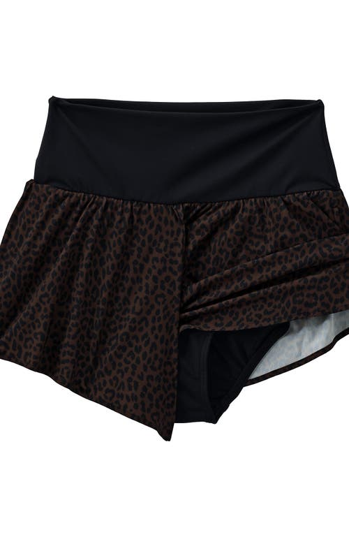 Lands' End 3" Pinchless Flutter Swim Short With Panty In Gold