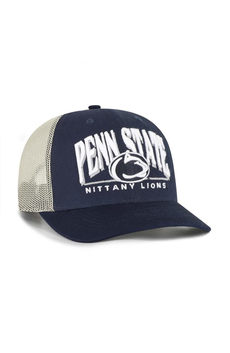 '47 Men's '47 Navy Penn State Nittany Lions Arid Adjustable Trucker Hat, Alternate, color, Navy