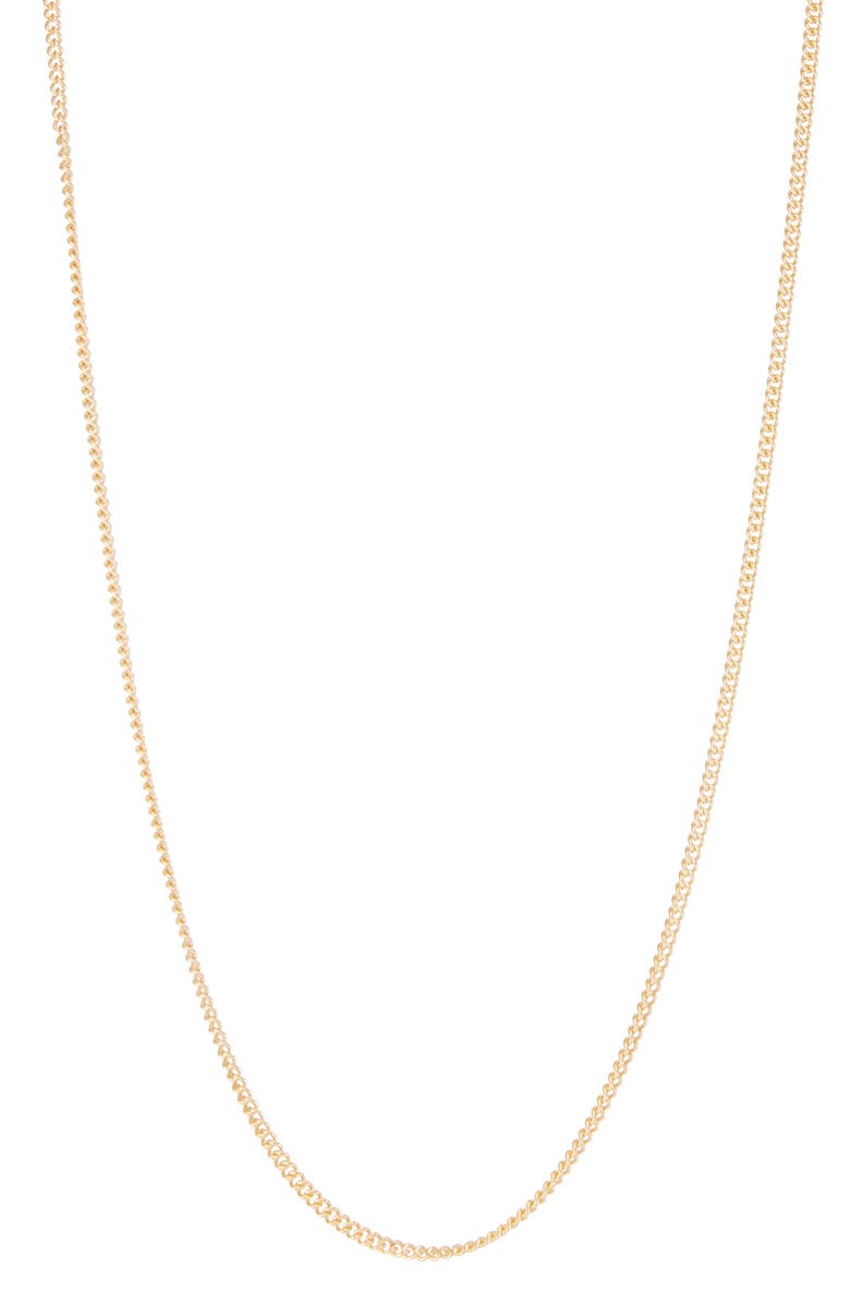 FUZION CREATIONS Curb Chain Necklace, Main, color, Yellow