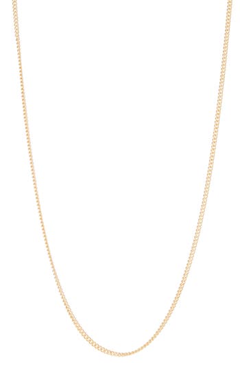 Fuzion Creations Curb Chain Necklace In Yellow