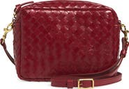 Clare V. Midi Sac Woven Leather Crossbody Bag