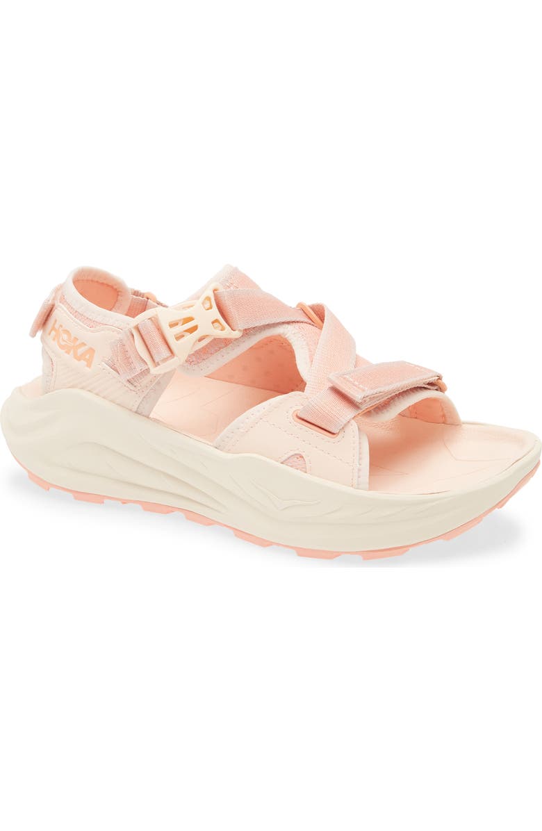 HOKA Infini Hike TC Sandal, Main, color, Dawn Light / Vanilla