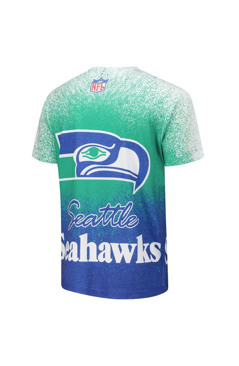 Mitchell & Ness Men's Mitchell & Ness White Seattle Seahawks Team Burst Vintage Logo T-Shirt, Alternate, color, White