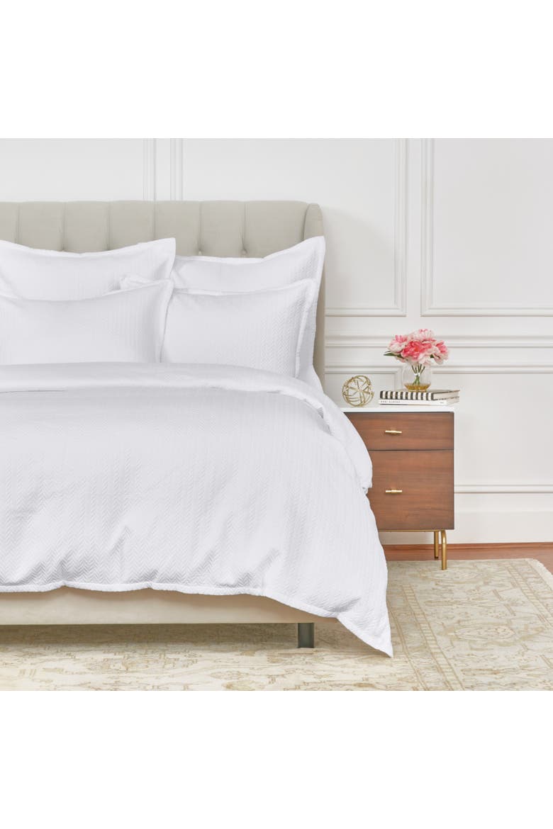 Edin Dove 100% Cotton King Sham 20" x 36", Alternate, color, White