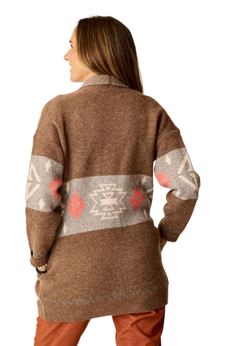 Carve Designs Priya Jacquard Topper, Alternate, color, Sumac Pattern