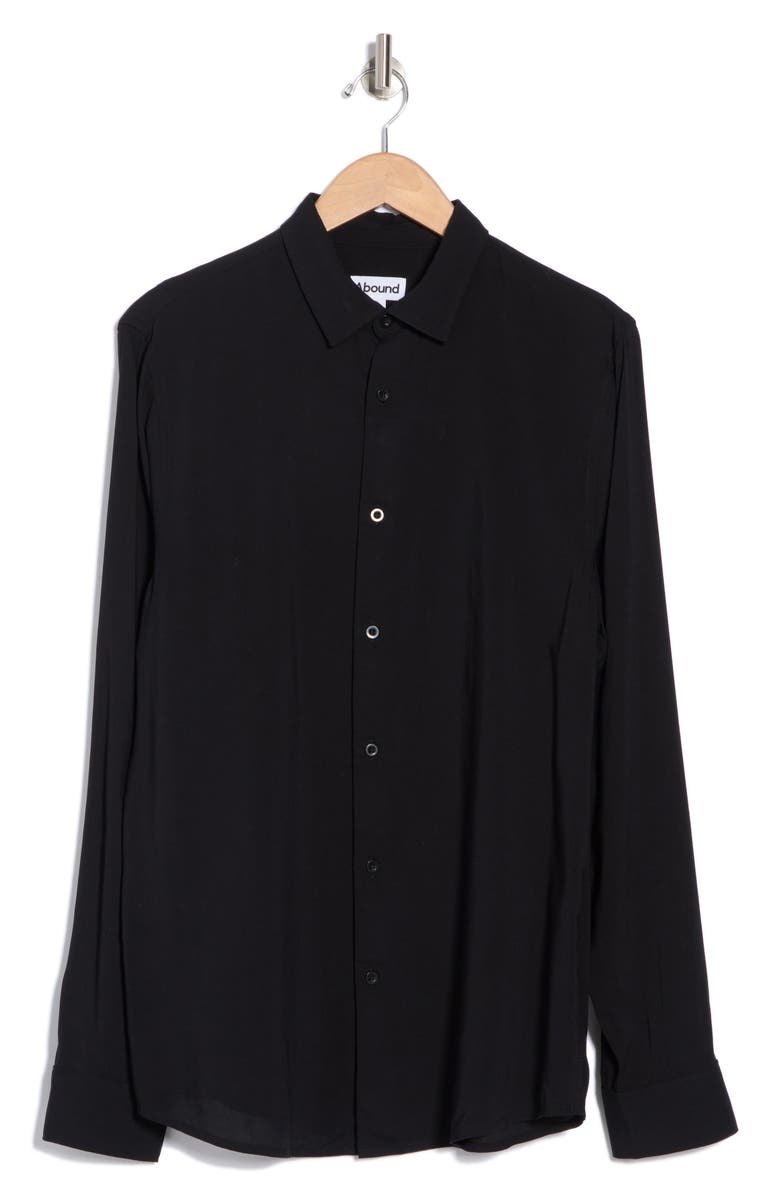 Abound Solid Button Front Shirt, Alternate, color,