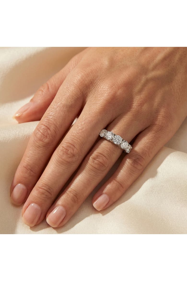3 3/4Ct 5-Stone Lab Grown Diamond Wedding Ring 14K Gold, Alternate, color, 14k White Gold