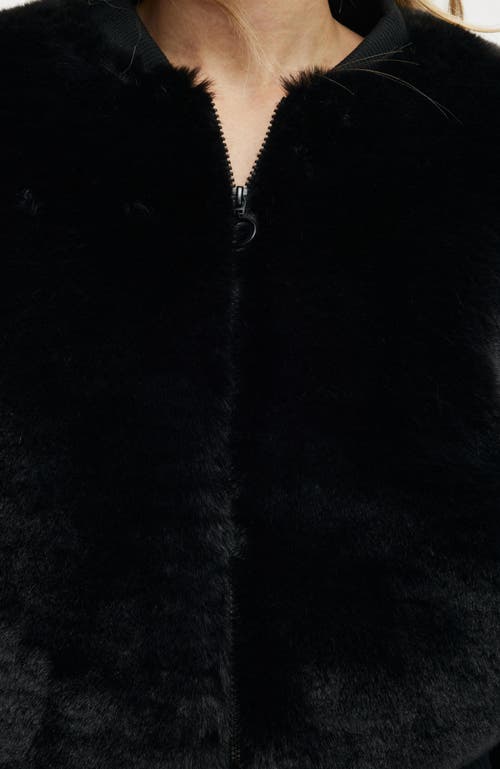 COTTON ON BODY ACTIVE ARIEL FAUX FUR BOMBER JACKET