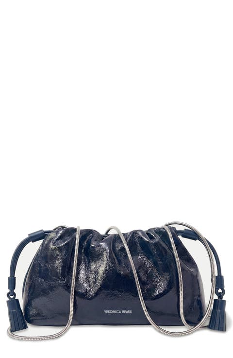 Crinkle Leather Small Stash Bag