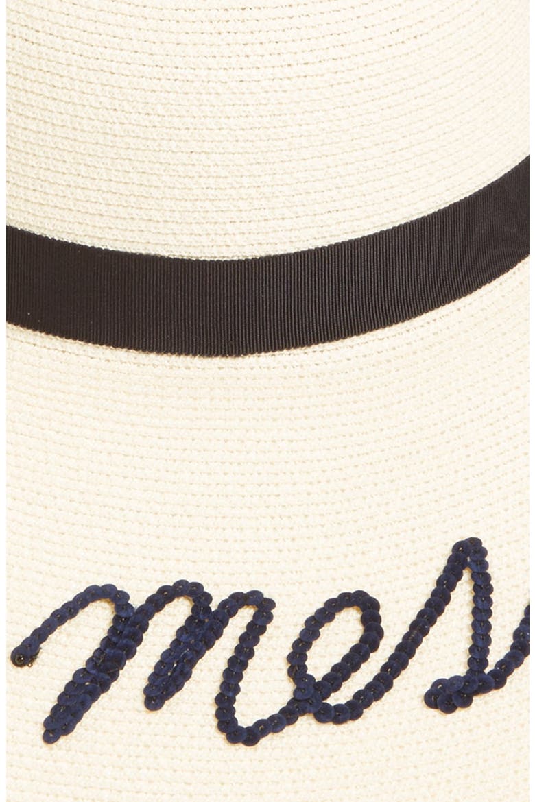 'Bunny - Leave A Message' Sun Hat, Alternate, color, IVORY