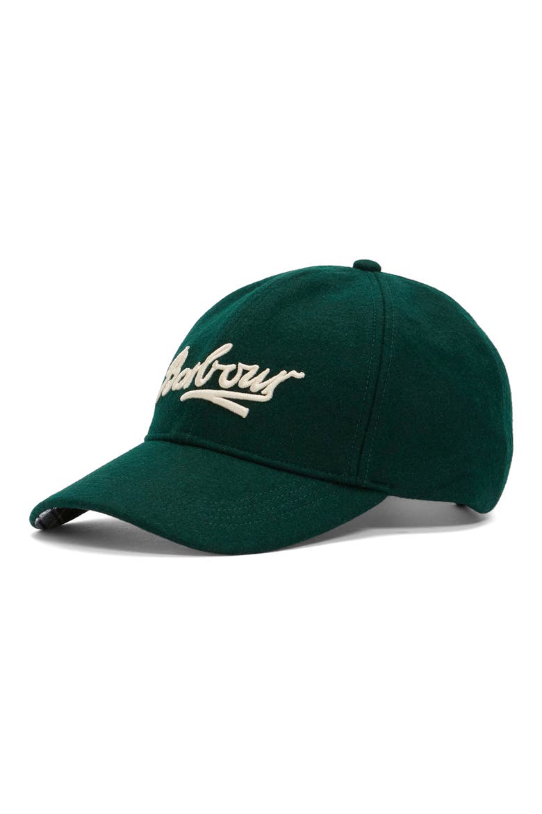 Bowery Wool Blend Baseball Cap, Main, color, FOREST GREEN