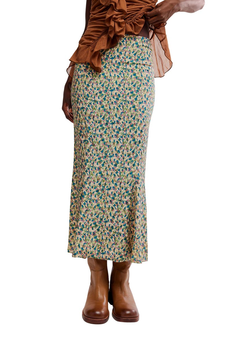 Bonita Printed Maxi Skirt, Main, color, LILYPAD COMBO
