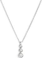 Dana Rebecca Designs Triple Bezel Diamond Pendant Necklace