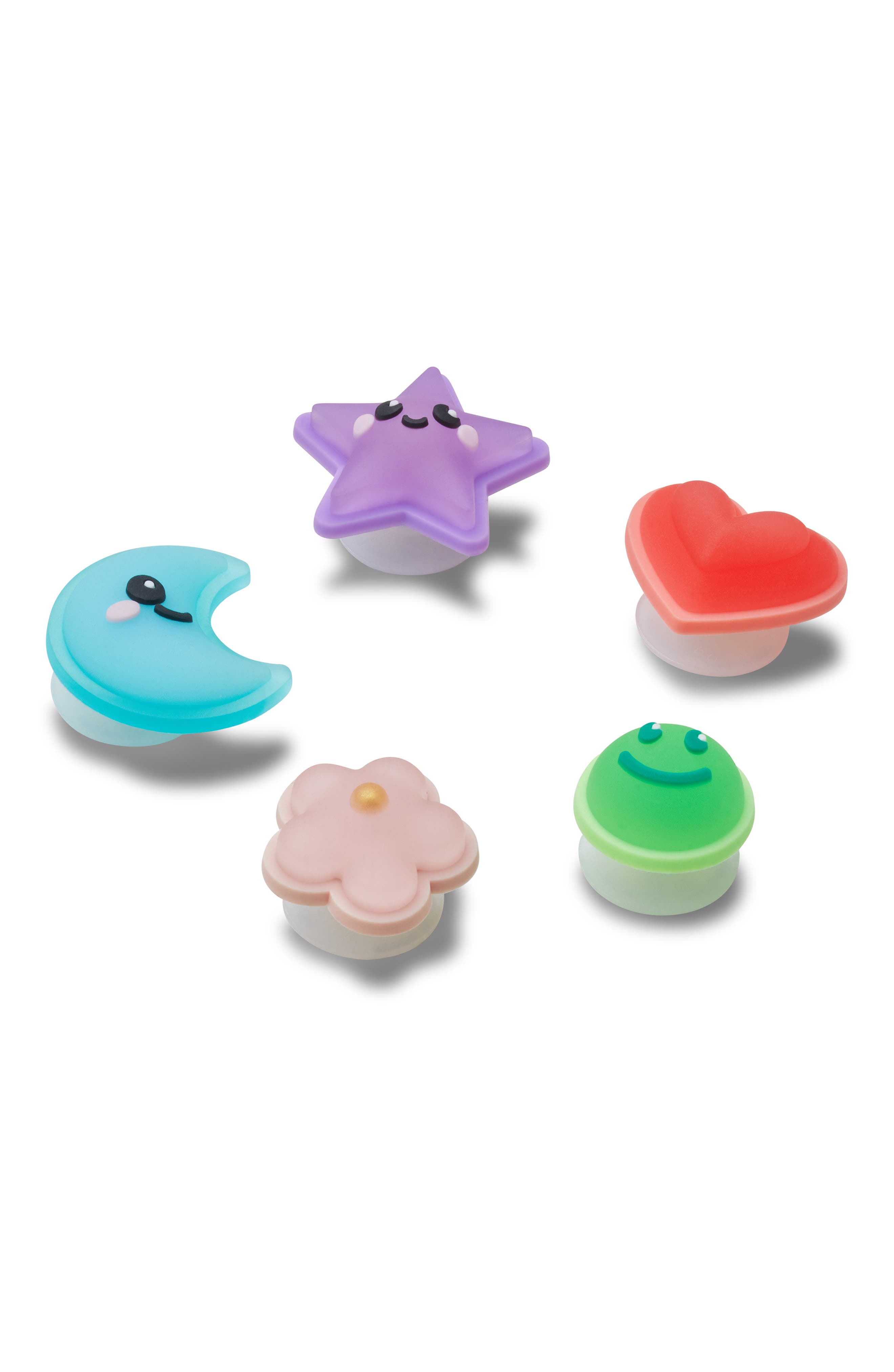 Kids' Assorted 5-Pack Cutie Friendship Beads CROCS Shoe Charms, Alternate, color, WHITE