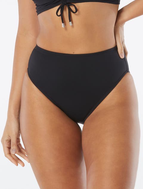 Solid High Esteem High Leg High Waist Bikini Bottom