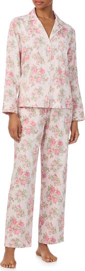 Print Cotton Blend Pajamas