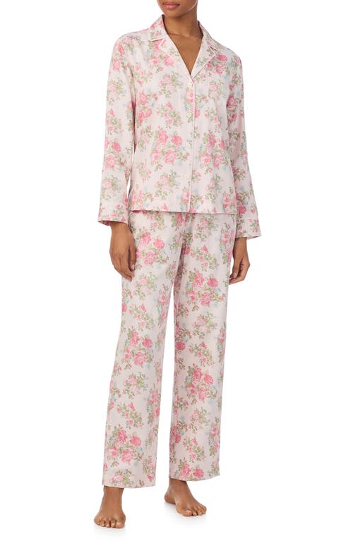 Ralph Lauren Lauren Print Cotton Blend Pajamas In Multi