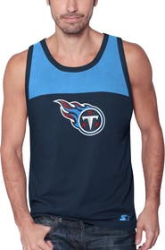 STARTER Men's Starter Navy/Blue Tennessee Titans Team Touchdown Fashion Tank Top