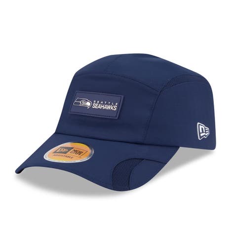 Men's New Era College Navy Seattle Seahawks 2025 Sideline  Runner Adjustable Hat