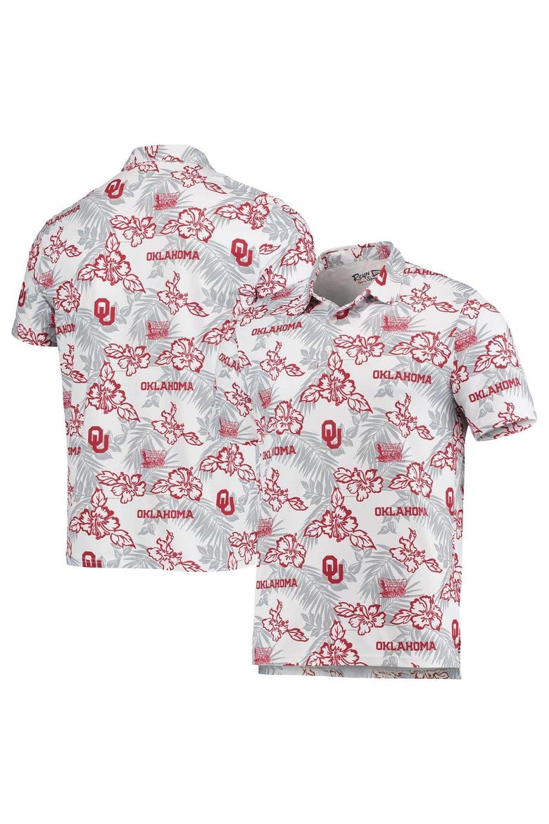 Men's Reyn Spooner White Oklahoma Sooners Performance Polo, Main, color, White