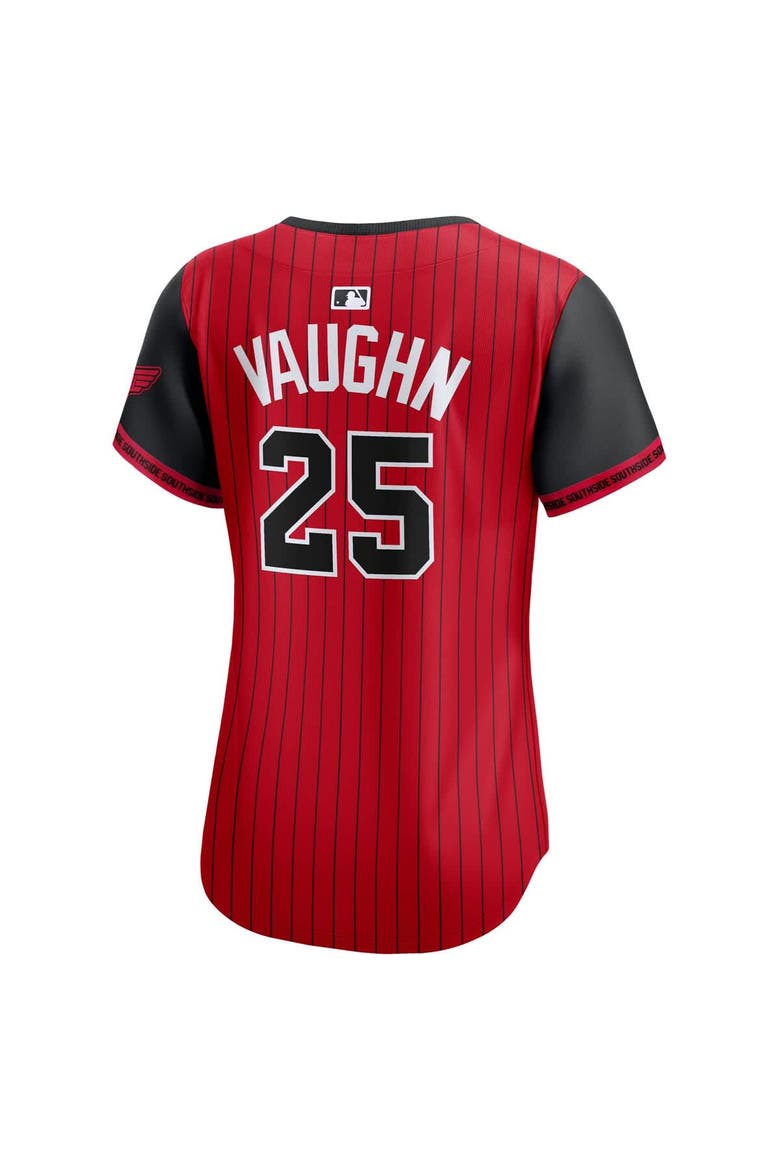 Women's Nike Andrew Vaughn Red/Black Chicago White Sox 2025 City Connect Limited Player Jersey, Alternate, color, Red