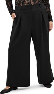 City Chic Jordan Pleat Wide Leg Pants